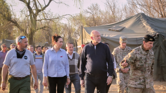 Incendios: Por pedido de Perotti vuelve el Ejército al Comando de Alvear