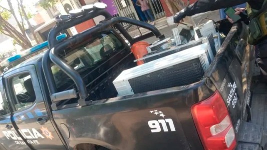 Recuperaron los equipos de aire acondicionado robados de la escuela Sara Faisal