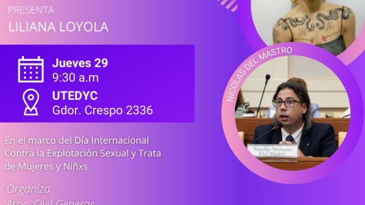 La Asociación Civil GENERAR invita a la charla debate: "Hablemos de Grooming y explotación sexual"