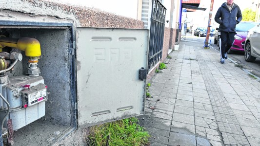 Robaron un caño de gas en pleno centro