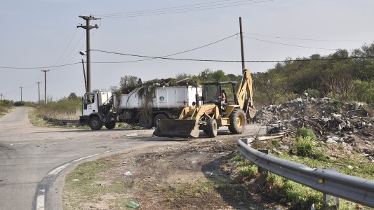 Se realizaron trabajos de limpieza en la Circunvalación