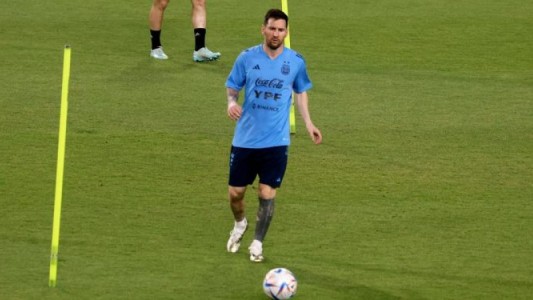 Con Lionel Messi, la Selección Argentina entrenó en Abu Dhabi