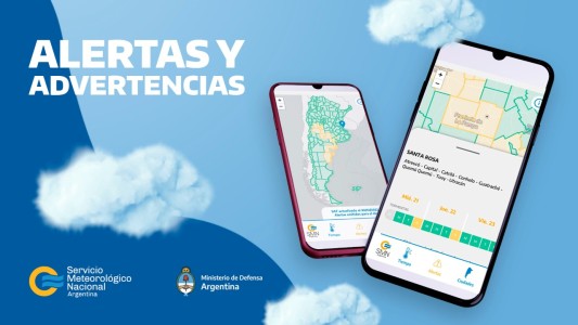 El Servicio Meteorológico Nacional lanzó su aplicación para teléfonos móviles