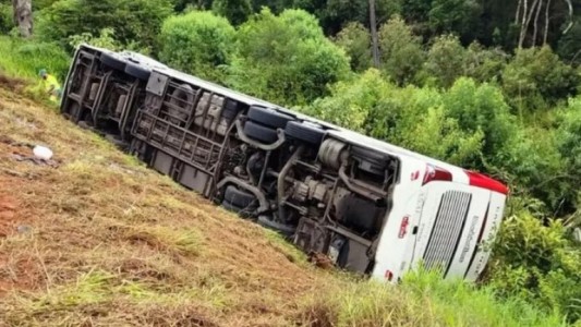 Una turista argentina y su hijo de tres años murieron al desbarrancar un micro en Brasil
