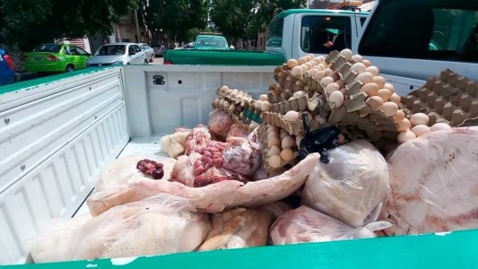 Decomisaron 500 kilos de carne, achuras, pollo y huevos en otro operativo