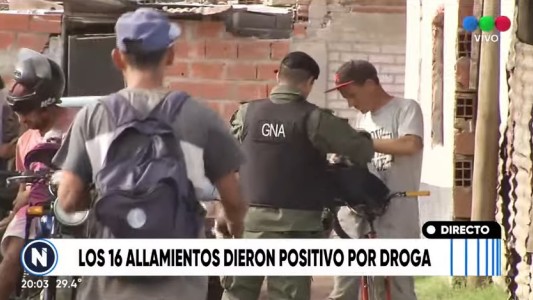 Rosario: allanaron 16 viviendas que funcionaban como búnkers de venta de drogas