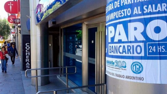 Paro bancario: el Ministerio de Trabajo dictó la conciliación obligatoria