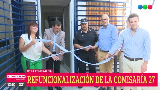 Inauguraron obras en la Comisaría de Barrio Esmeralda y entregaron motos para la policía