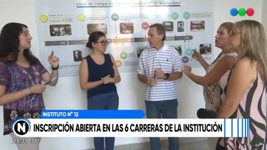 El Instituto 12 “Gastón Gori” abrió la inscripción a sus seis carreras