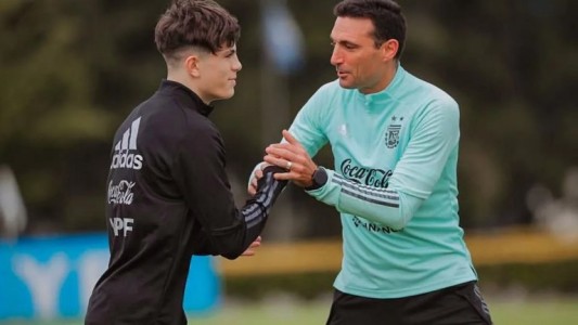 Aseguran que Garnacho "Está muy contento de ser parte de la Selección Argentina"