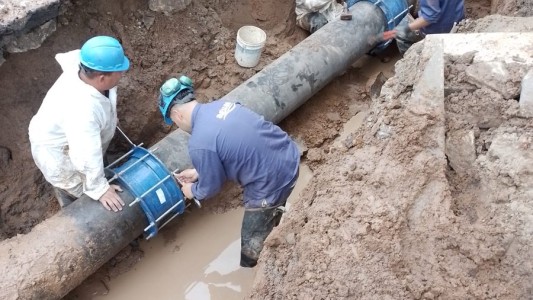 Terminaron los trabajos de reparación de cañería en Boulevard Gálvez