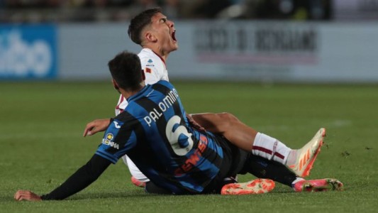 Patada animal: así fue el golpe de Palomino que lesionó a Dybala