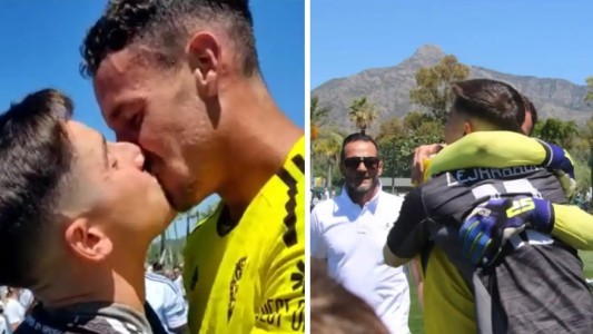 "Gracias por estar siempre a mi lado": el emotivo festejo del arquero que logró el ascenso con su equipo