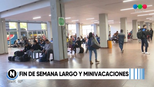 Escaso movimiento en la terminal pese al fin de semana largo