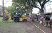 La Municipalidad realiza obras integrales en la plaza Gregoria Matorras