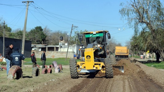 Trabajos de mejoras en calles del barrio Estanislao López