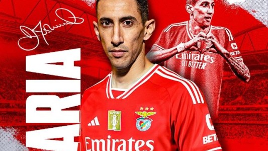 Ángel Di María fue presentado como nuevo refuerzo del Benfica