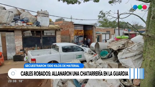 Cómo fue el allanamiento que permitió secuestrar 1.300 kilos de metal en una chatarrería