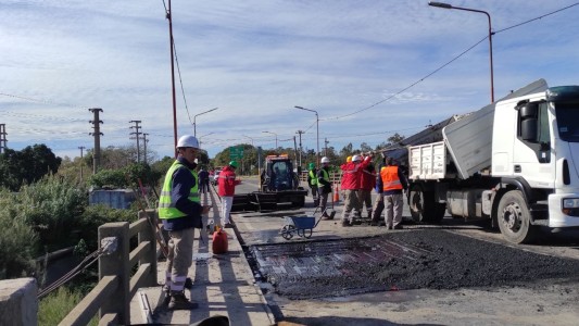 Segunda jornada de trabajos en el Puente Carretero con restricciones