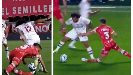 Copa Libertadores: terrible lesión de Luciano Sánchez con Marcelo