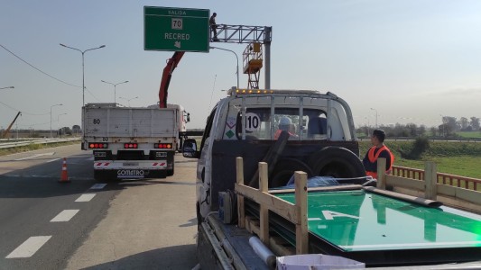 Mejoras en la cartelería en la circunvalación oeste de Santa Fe