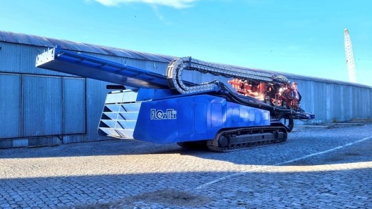 Gasoducto Metropolitano: trasladan maquinaria para el cruce de la laguna