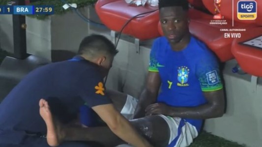 Malas noticias para Brasil: Vinicius se lesionó y podría perderse el partido ante Argentina