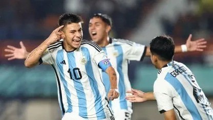 Argentina enfrentará a Venezuela en los 8vos de final del Mundial Sub-17