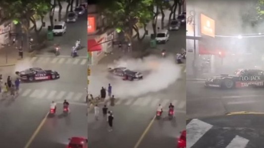 Marcos Di Palma volvió a quedar en el centro de la polémica tras hacer trompos con un auto en plena ciudad
