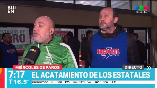 Estatales en Santa Fe: "El acatamiento al paro es contundente"