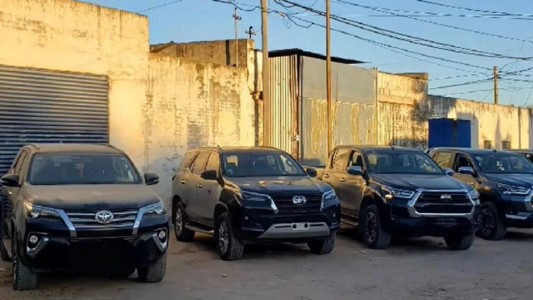 Santa Fe: encontraron un depósito de camionetas de alta gama robadas