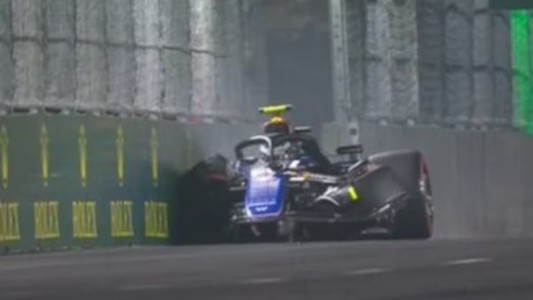 Fórmula 1: Franco Colapinto chocó y puso en duda su participación en el GP de Las Vegas