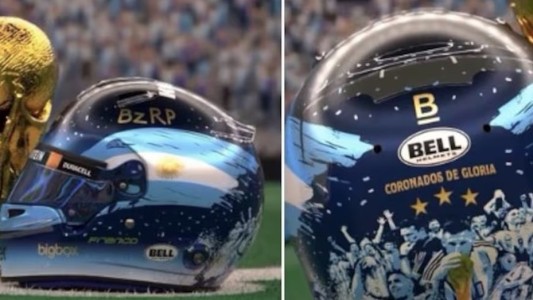 Así será el nuevo casco de Franco Colapinto en el GP de Qatar