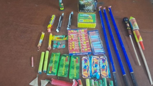 Operativo nocturno: decomisan pirotecnia en inmediaciones del Parque Federal