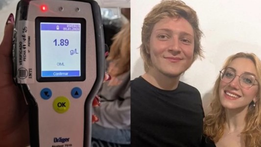 Chocó la novia de Iñaki Gutiérrez en Mar del Tuyú y dio positivo en alcoholemia