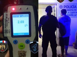 Conductor alcoholizado fue detenido en Santa Fe tras maniobras peligrosas en la ruta