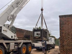 Comenzó la instalación del nuevo horno crematorio del Cementerio Municipal