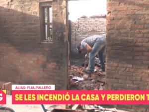 Un incendio destruyó su casa y piden ayuda para empezar de nuevo
