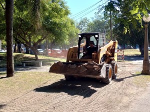 Avanza la puesta en valor de la Plaza Colón