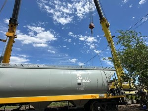 Avanzan los trabajos para retirar el tren descarrilado a 13 días del incidente