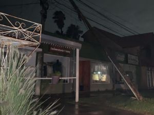 Problemas en el sur provincial por la fuerte tormenta de la madrugada