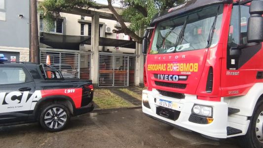 Se incendió parte de una vivienda en calle Agustín Delgado al 2400