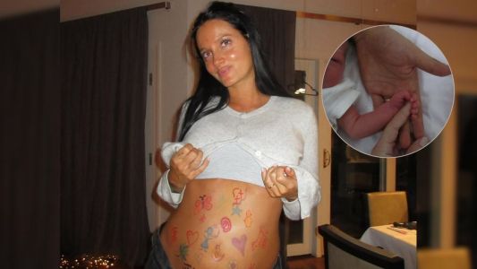 La primera foto de Oriana Sabatini con su hija Gia en brazos