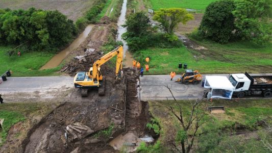 Se realizó el arreglo provisorio de la Ruta Nacional 34