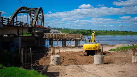 Nuevo Puente Carretero: comenzaron las obras en la cabecera de Santo Tomé