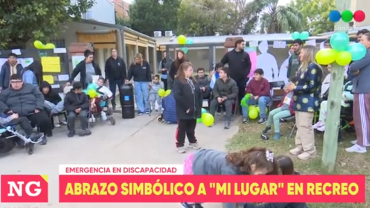 Crisis en discapacidad: abrazo simbólico en el centro “Mi Lugar” de Recreo