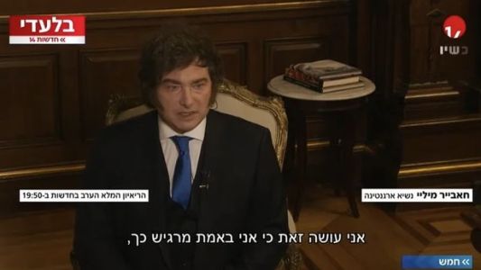 Milei: “No especulo con Israel, es una causa justa”
