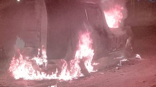 Se incendió una camioneta en el norte de la ciudad de Santa Fe