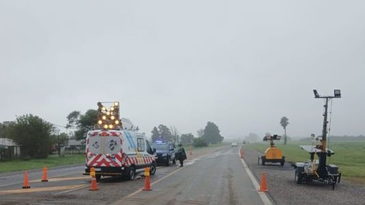 Colapsó una alcantarilla en la Ruta Nacional 34 y se interrumpió el tránsito