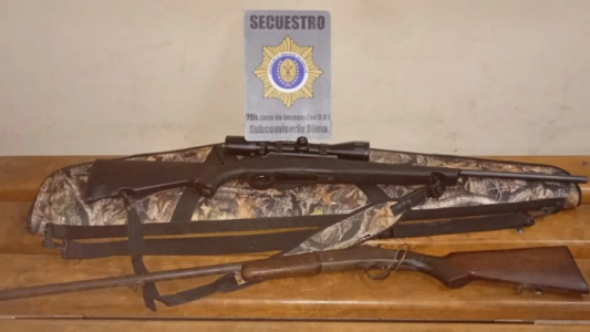 Secuestraron armas de fuego de una vivienda en la ciudad de Santo Tomé